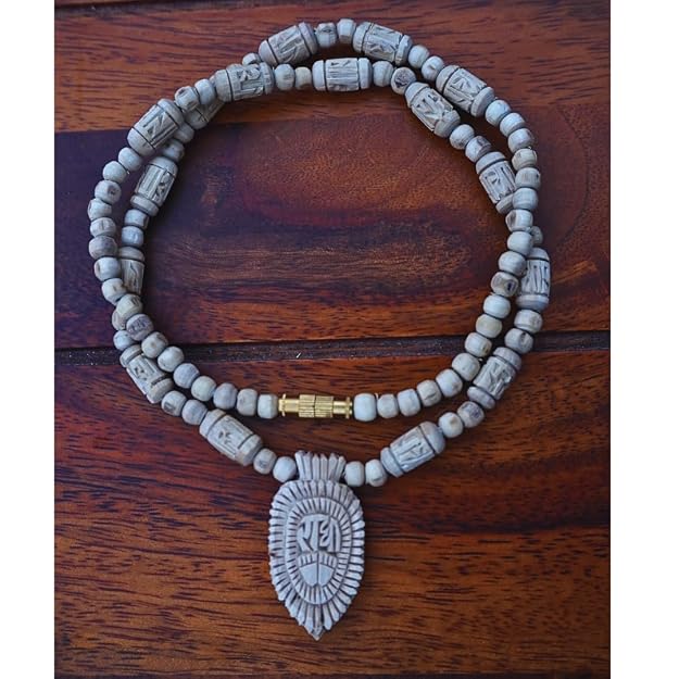 Tulsi kanthi pendent-Locket Radha tilak mala from Vrindavan