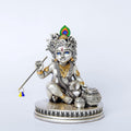 Laddu Gopal Murti - 999 Silver Plated Bal Krishna Idol for Home Temple & Pooja Room - Ideal for Janmashtami, Housewarming