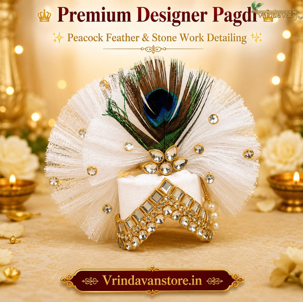 Laddu Gopal Dress Size 6 with Designer Pagdi Patka Choli | Krishna Ji Dress | Bal Gopal Poshak | Handmade Kanha Ji Thakur Ji Shringar Set...