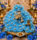 Multicolor, Floral Design with Pearl Embellishments, Janmashtami Special Outfit (dress04, Size 0)