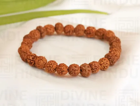 108 Beads 5 Mukhi Rudraksha Mala & Bracelet Combo